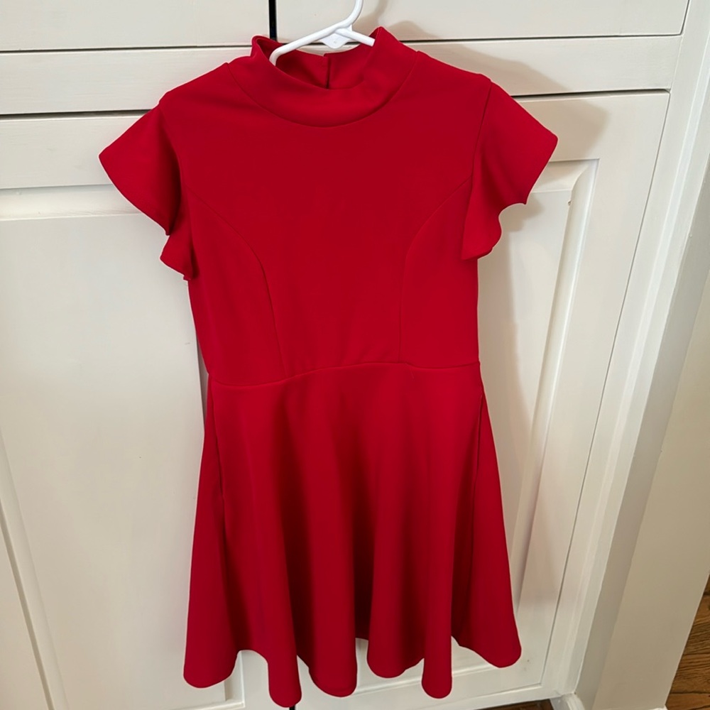 Franki by Francesca’s girls red dress size 10